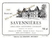 Savennieres-Closel demisec 1985